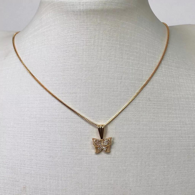 Colar Borboleta de Cristal Delare Dior