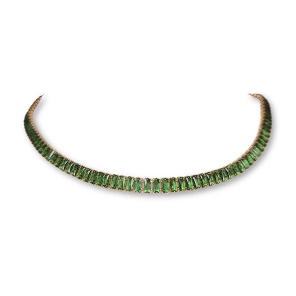 Colar Choker Verde Radiante