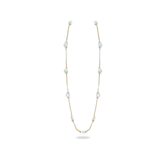 Colar Choker Laço de Pérolas